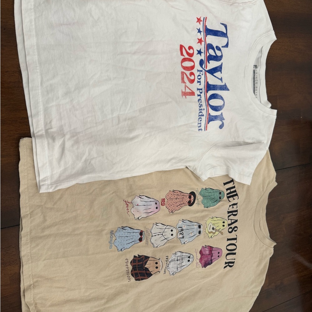 Women’s Graphic T-Shirts Taylor swift - White and Tan